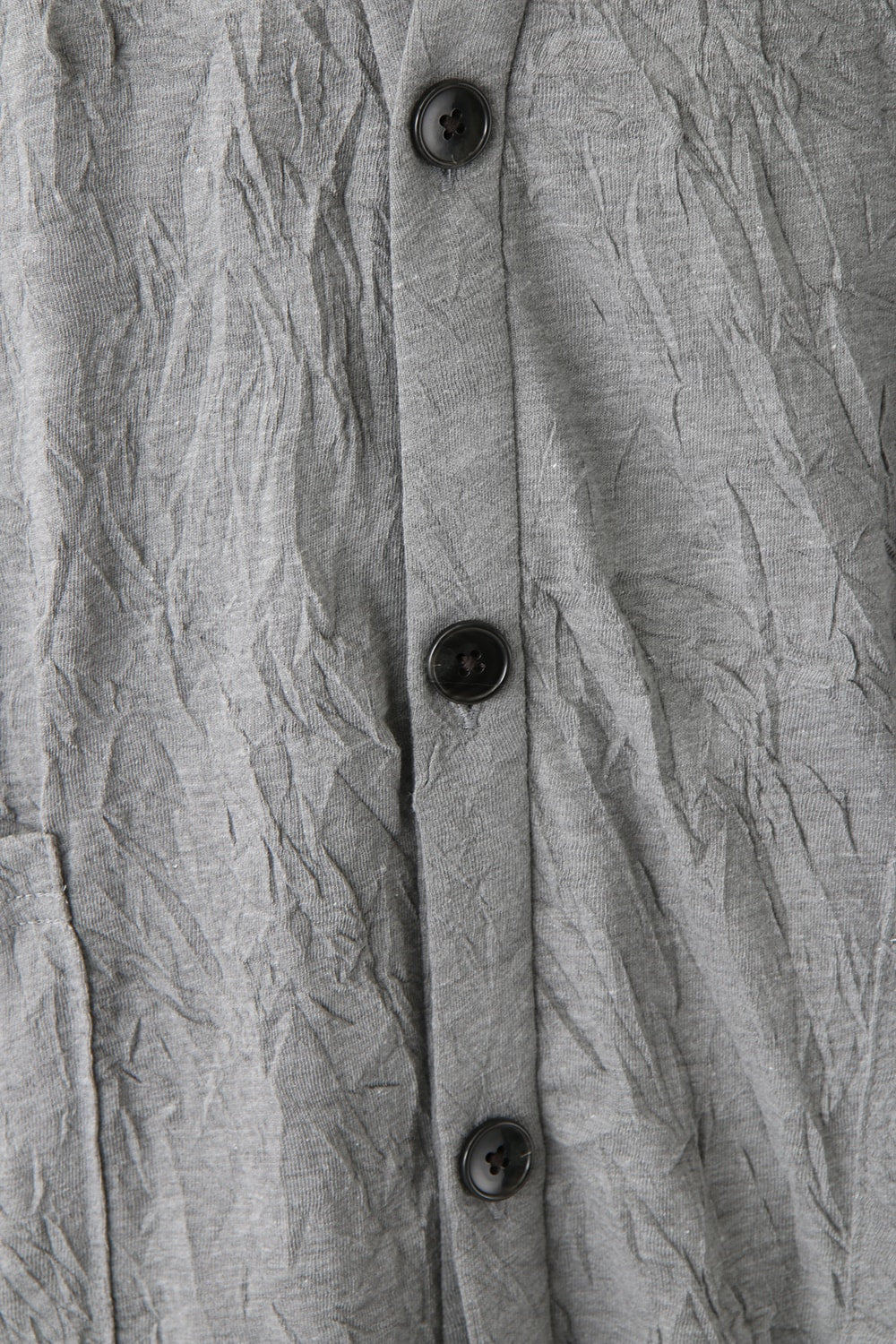 Long Cardigan C/E Washer Plain Stitch Fabric