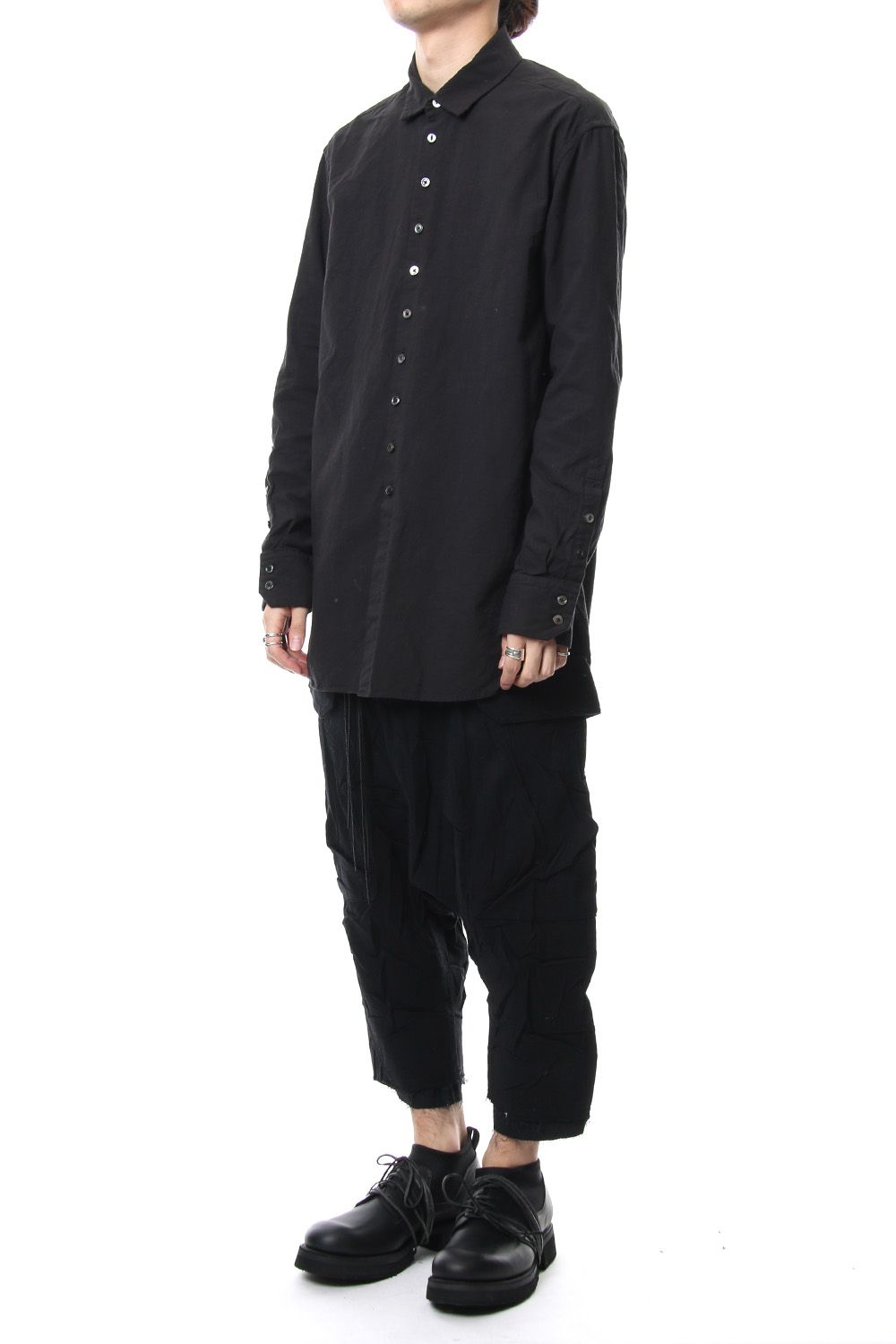 Irregular button shirt