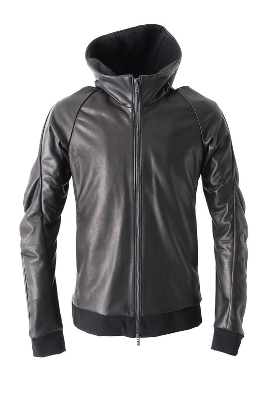 Hooded Jacket Stretch Deer Leather