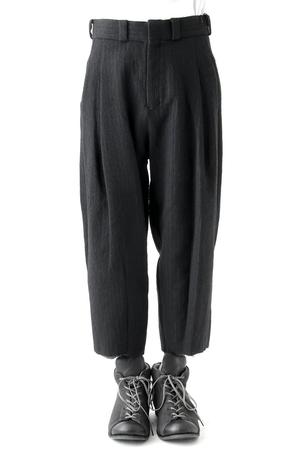 Cropped Pants Wool Stripe