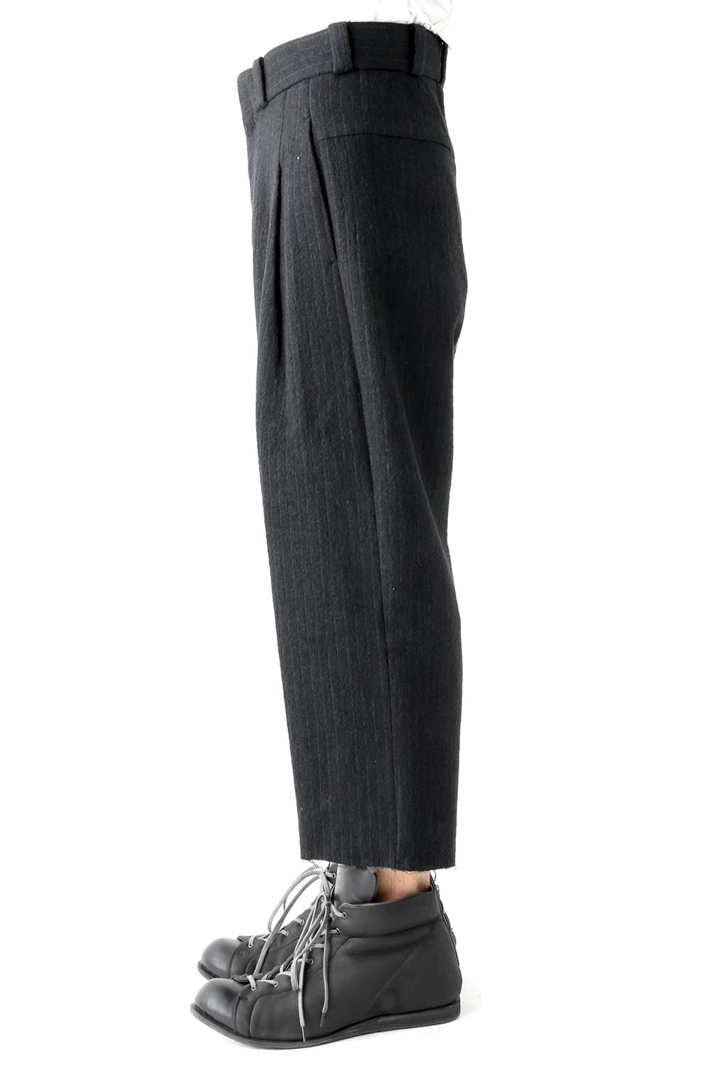 Cropped Pants Wool Stripe