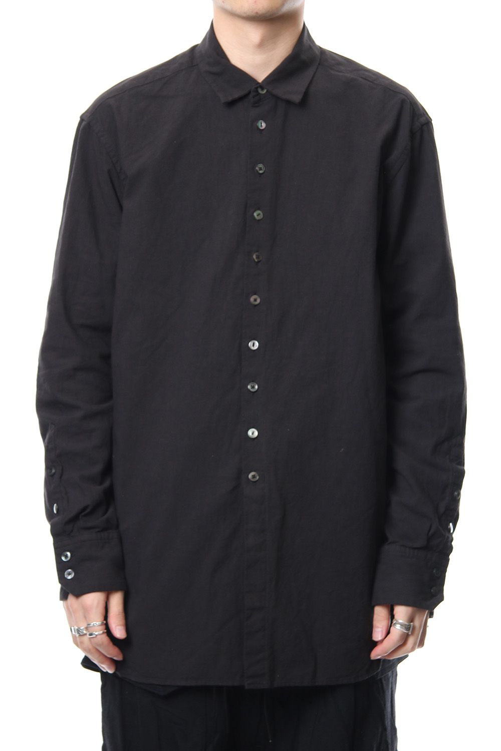 Irregular button shirt