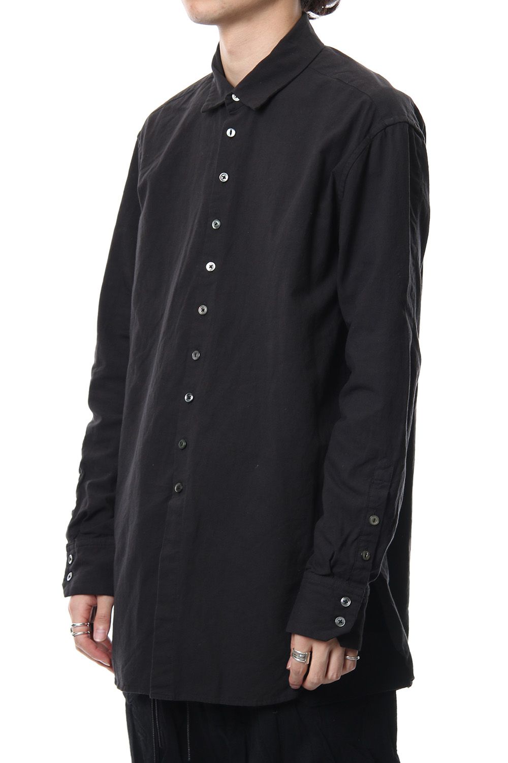 Irregular button shirt