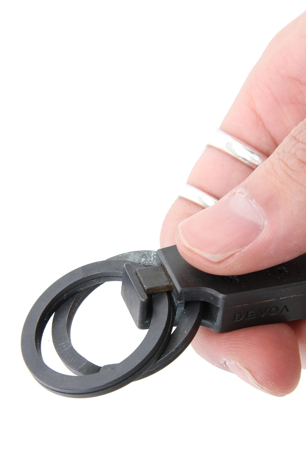 Key Holder Brass and Calf