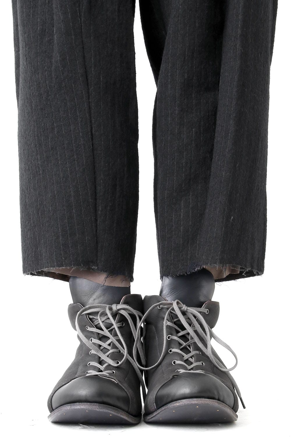 Cropped Pants Wool Stripe