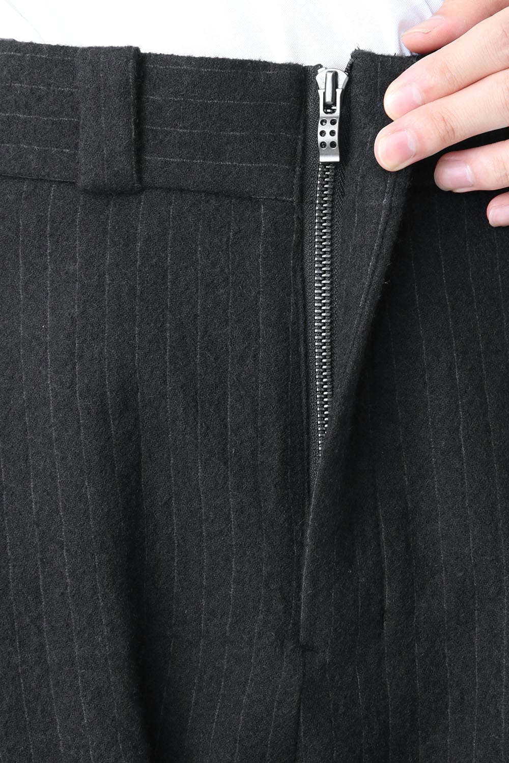 Cropped Pants Wool Stripe