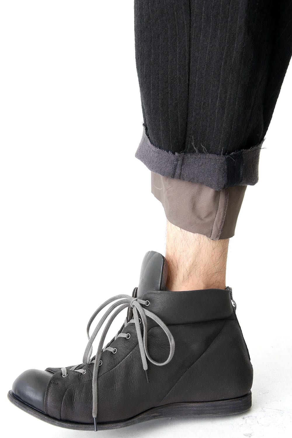 Cropped Pants Wool Stripe