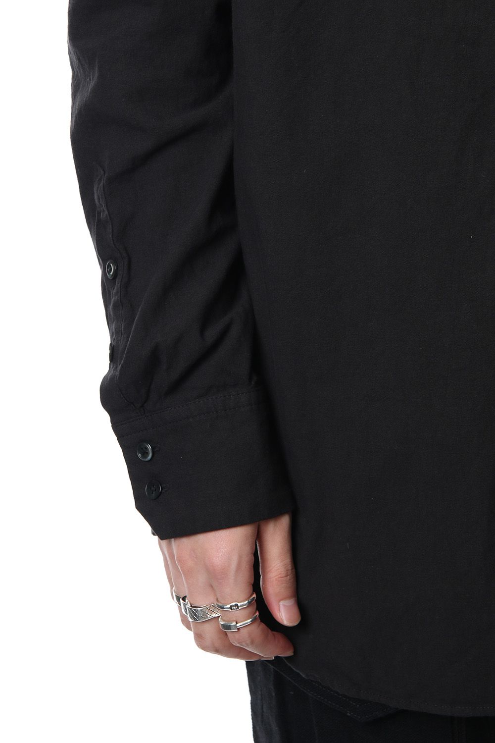 Irregular button shirt