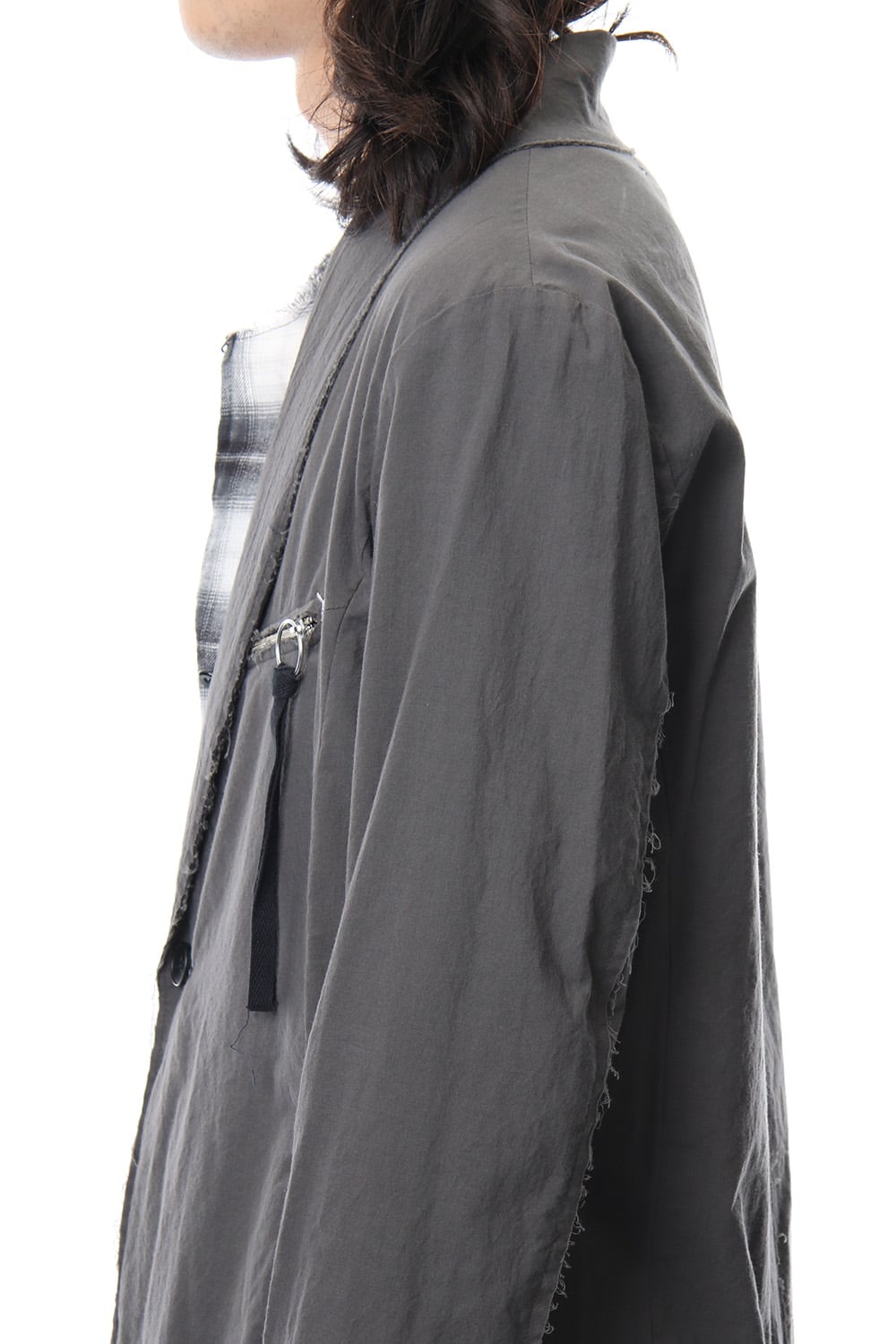 GRUNGE ROBE COAT ASH