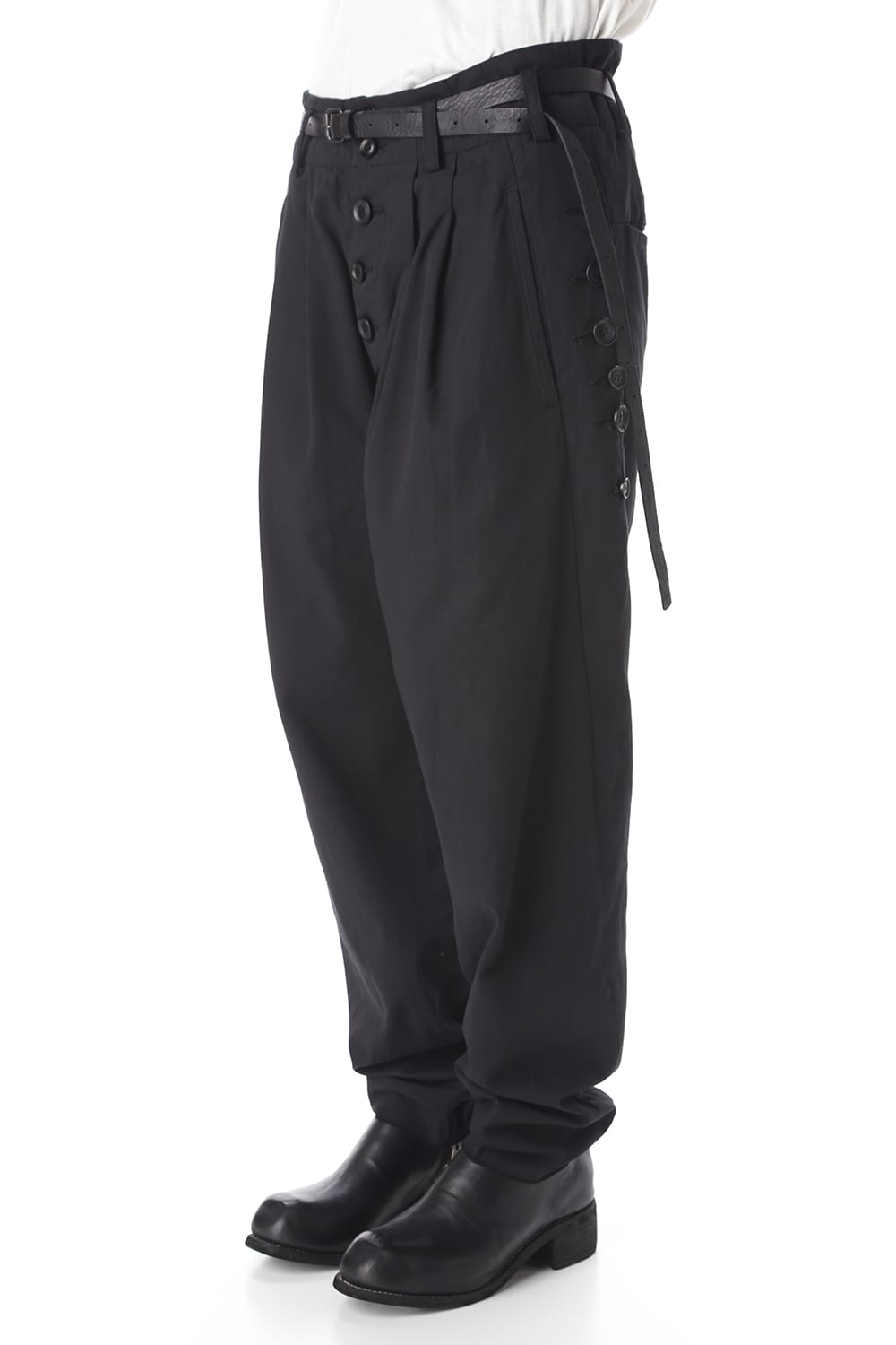 マルチボタン タックパンツ ベルト付き