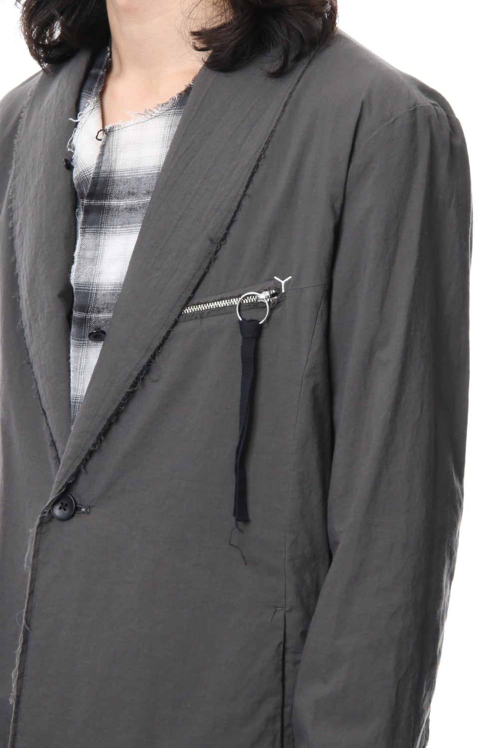 GRUNGE ROBE COAT ASH