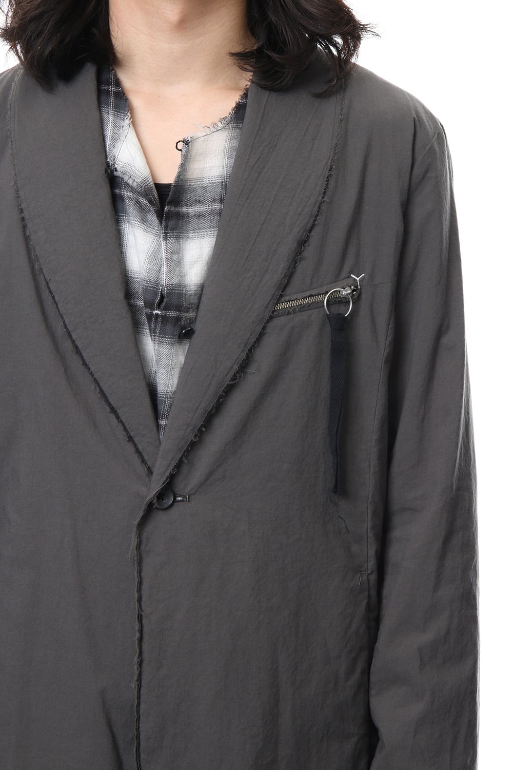 GRUNGE ROBE COAT ASH