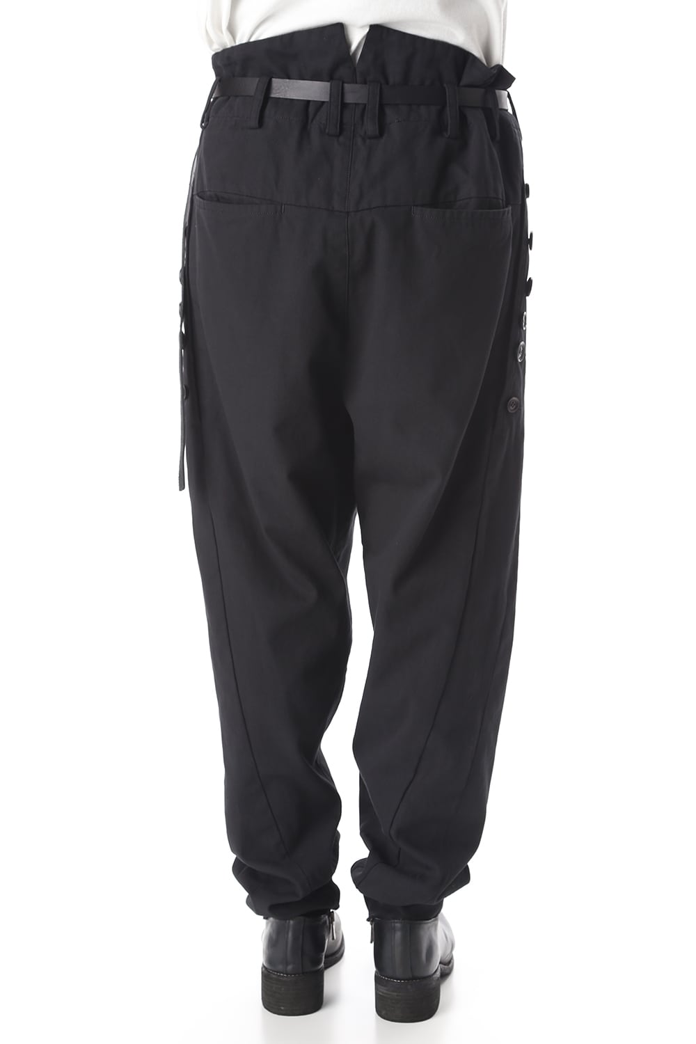 マルチボタン タックパンツ ベルト付き