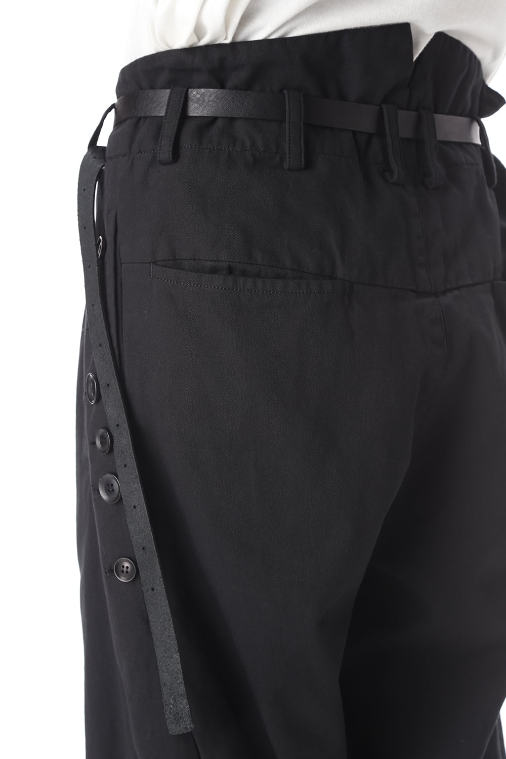 マルチボタン タックパンツ ベルト付き