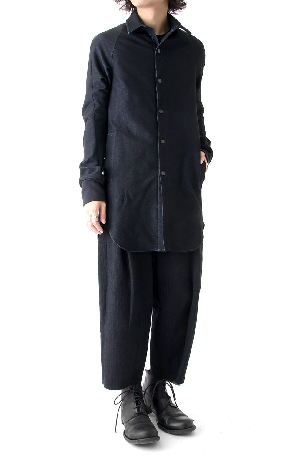 Cropped Pants Wool Stripe