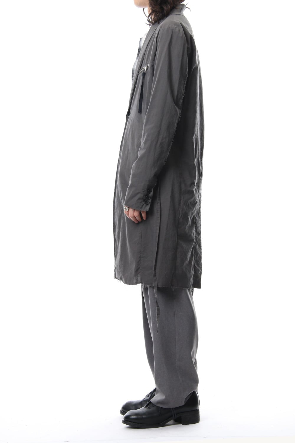 GRUNGE ROBE COAT ASH