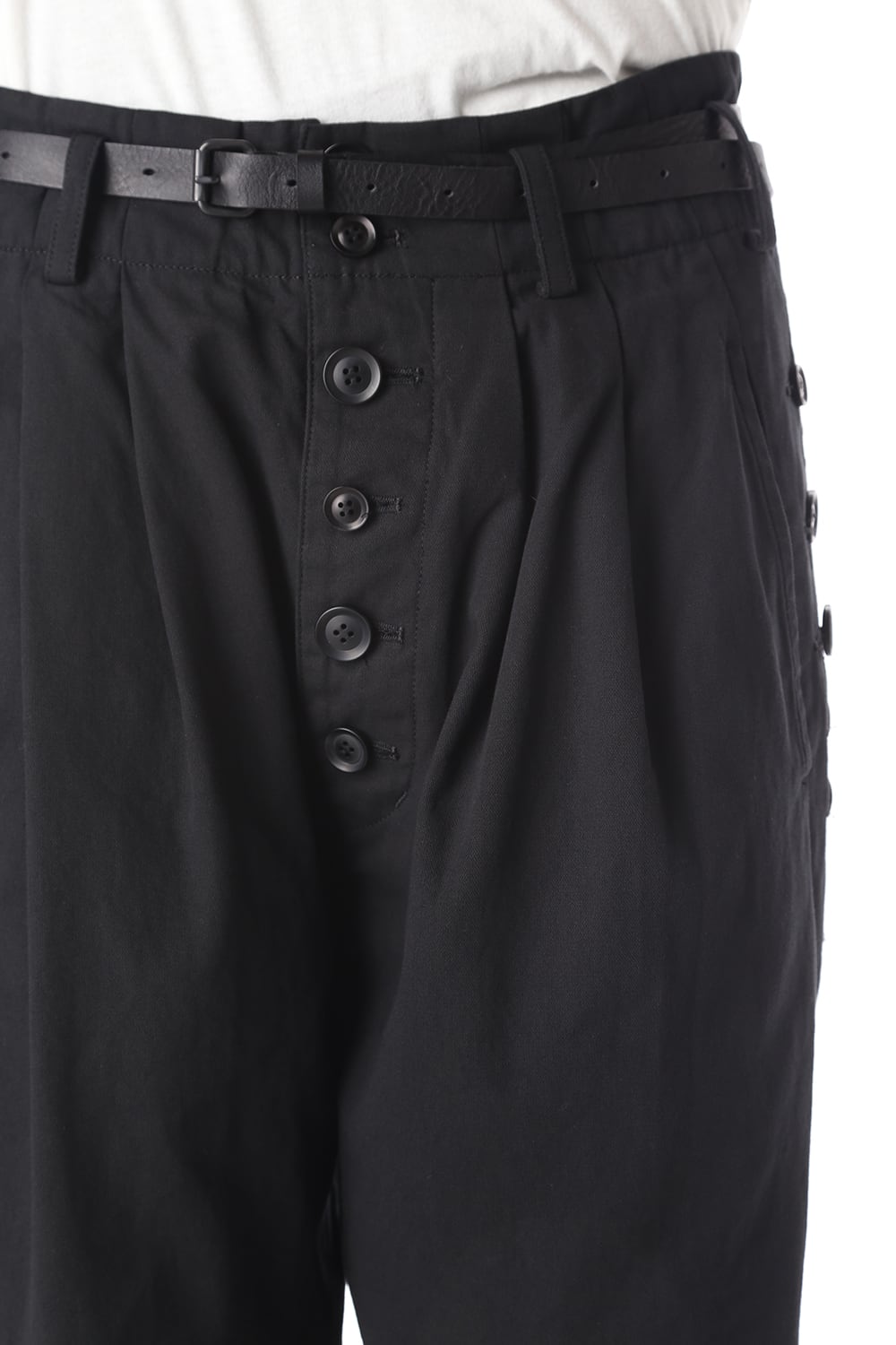 マルチボタン タックパンツ ベルト付き