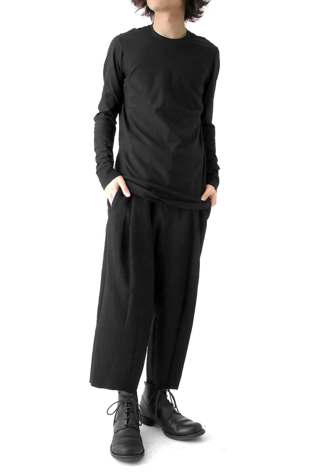 Long Sleeve Brushed Vintage Jersey Cotton