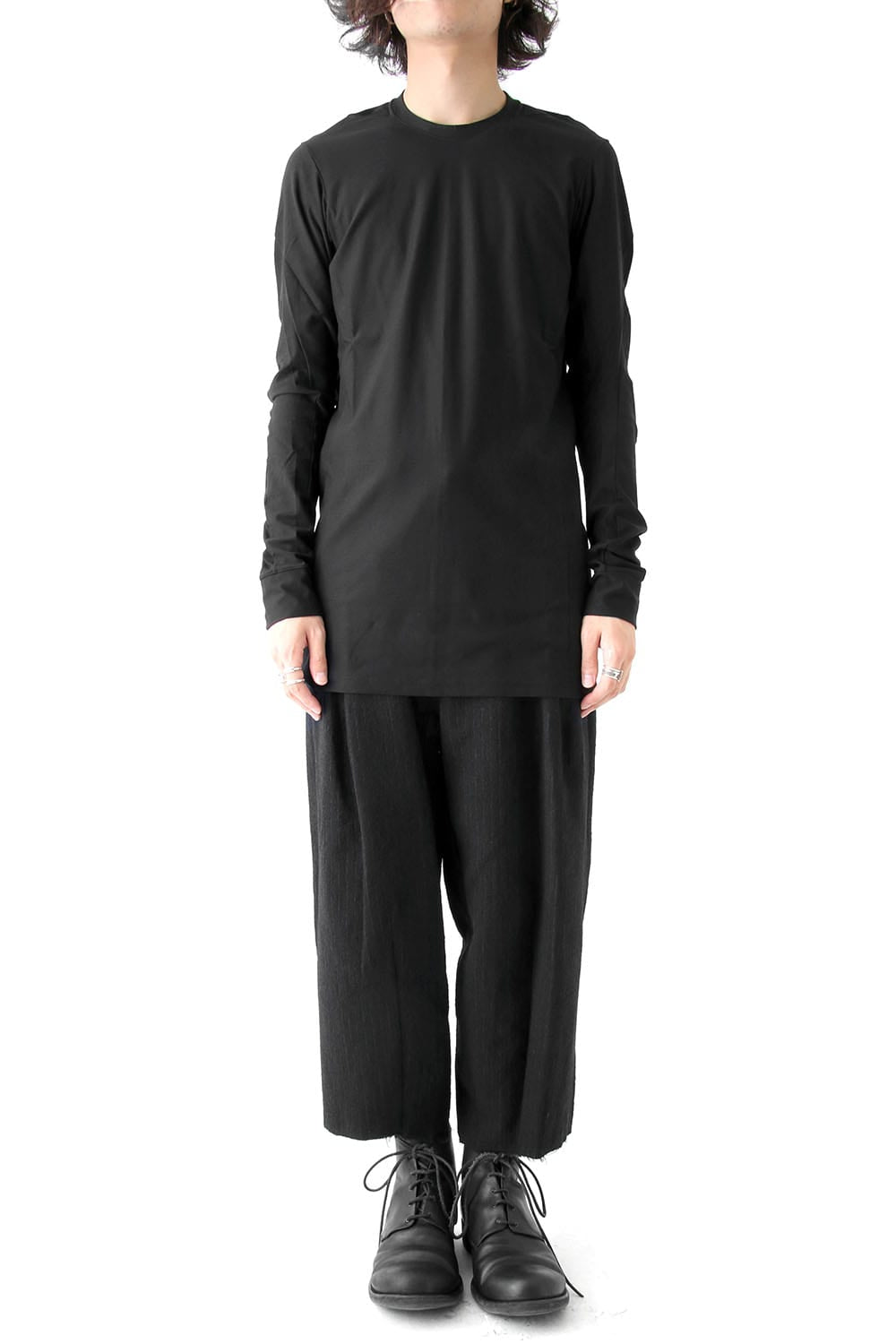 Long Sleeve Brushed Vintage Jersey Cotton