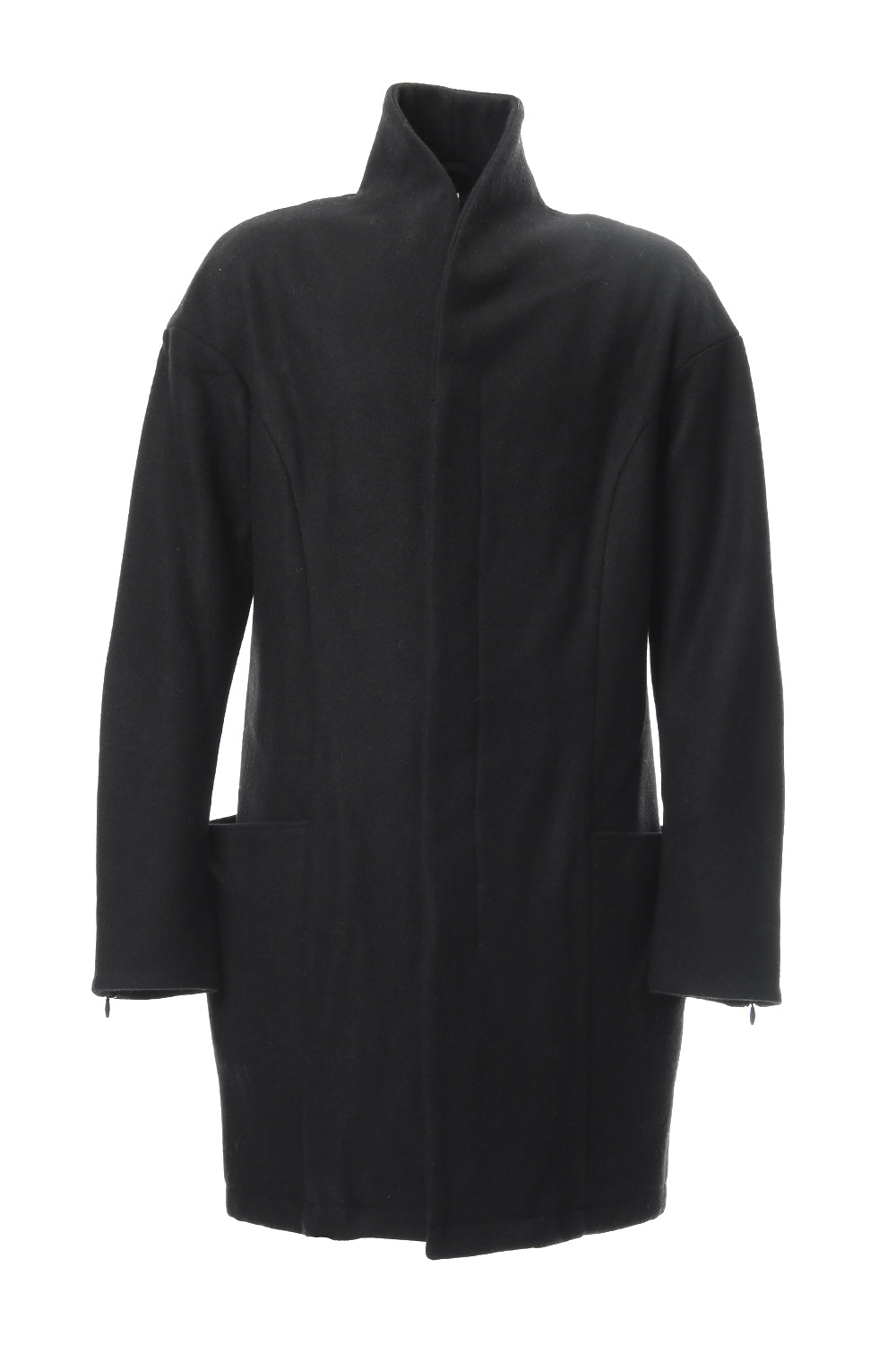 Heavy Melton Chester Coat RB-053 Black