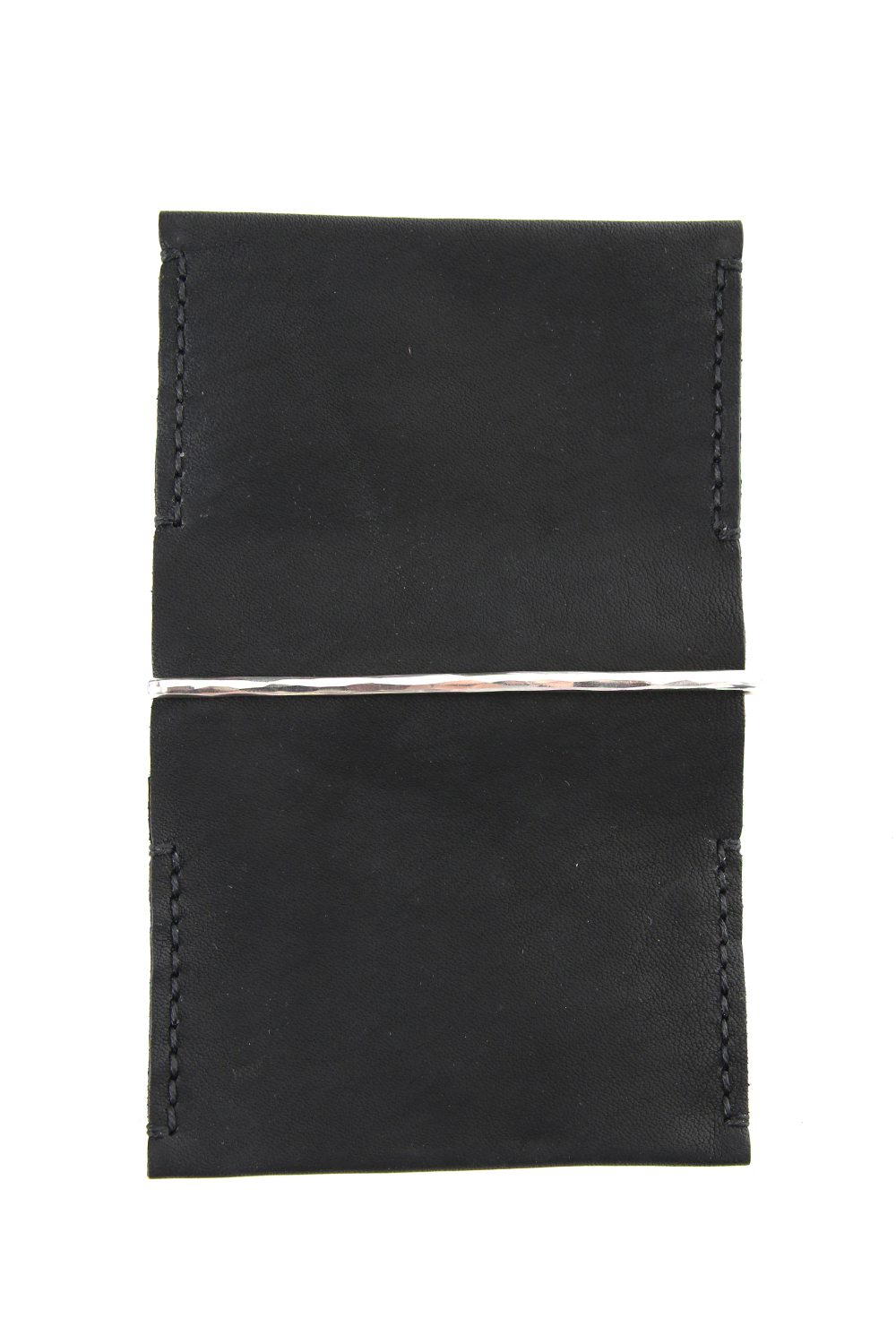 Double Card Case + Money Clip Hammered