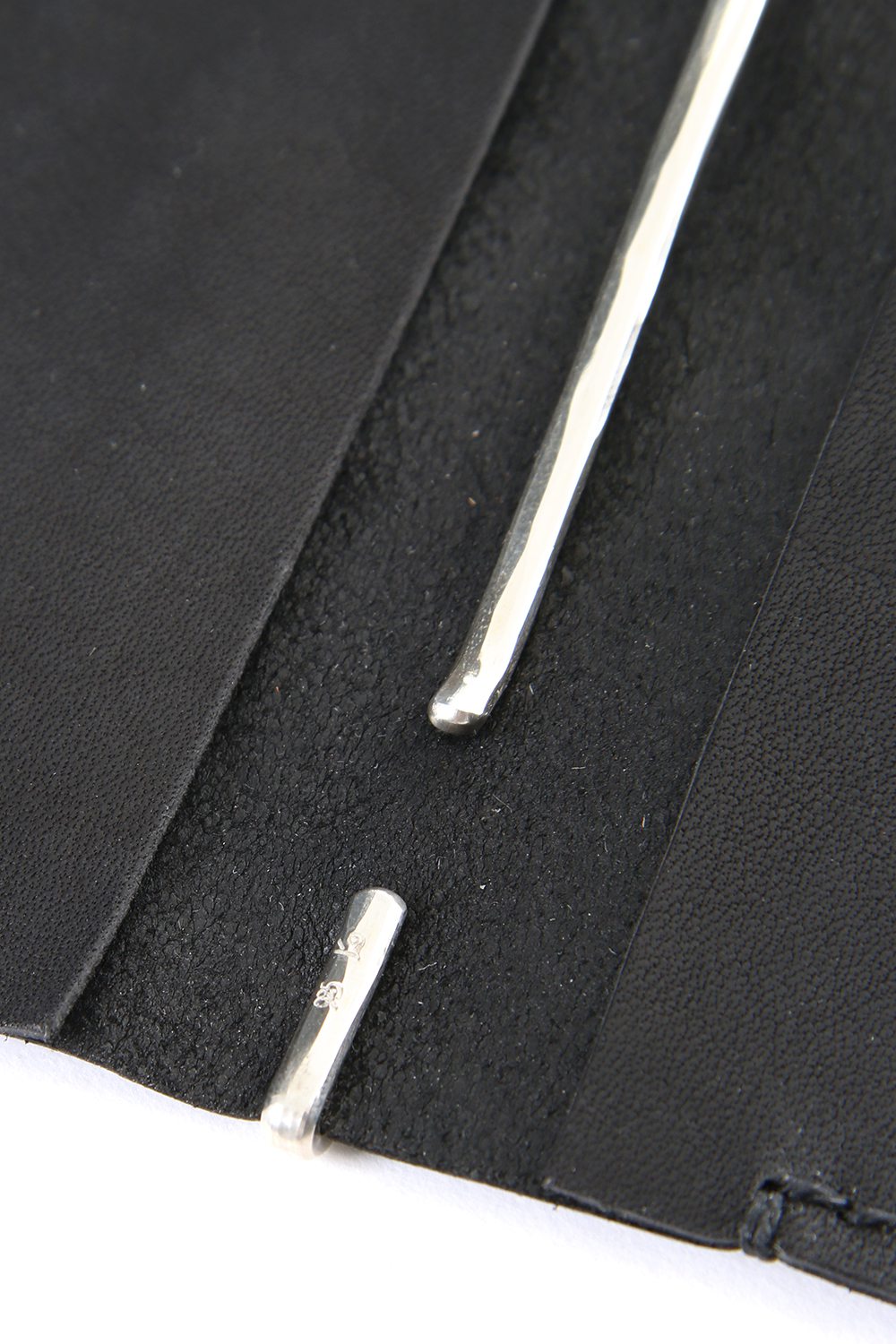 Double Card Case + Money Clip Hammered