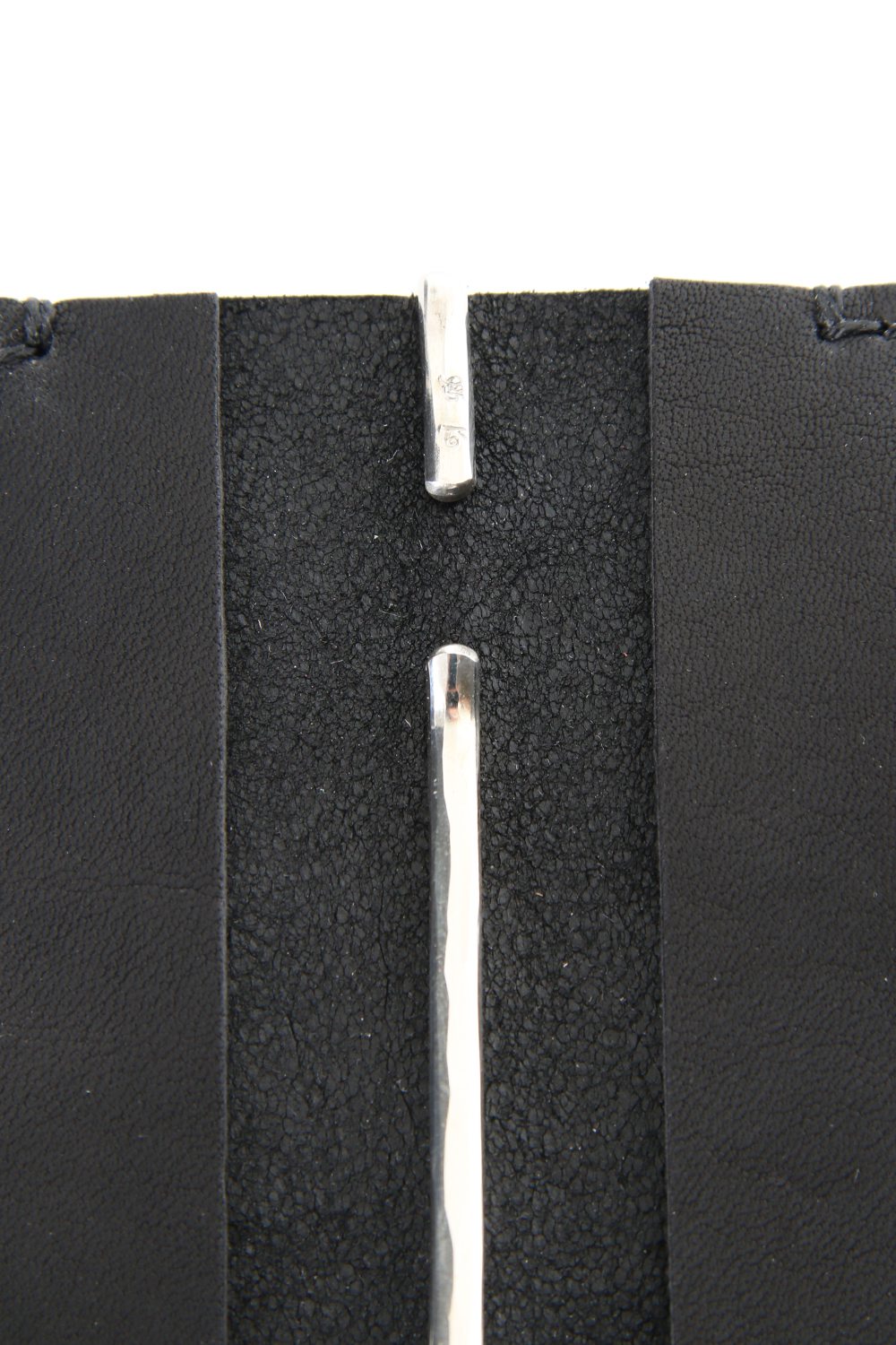 Double Card Case + Money Clip Hammered