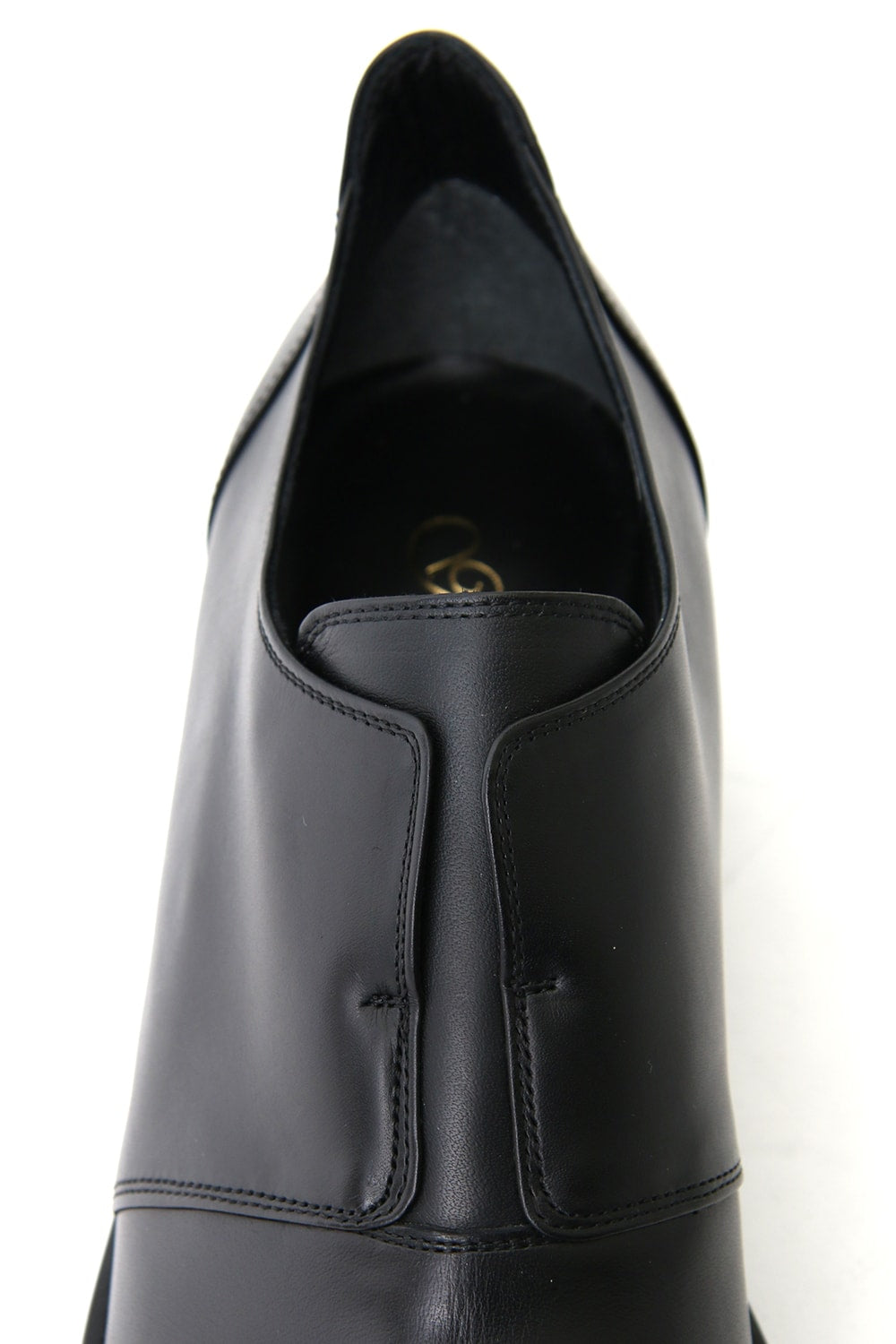 SMOOTH OIL COW SLIP-ON SHOES / PALTFORM SOLE