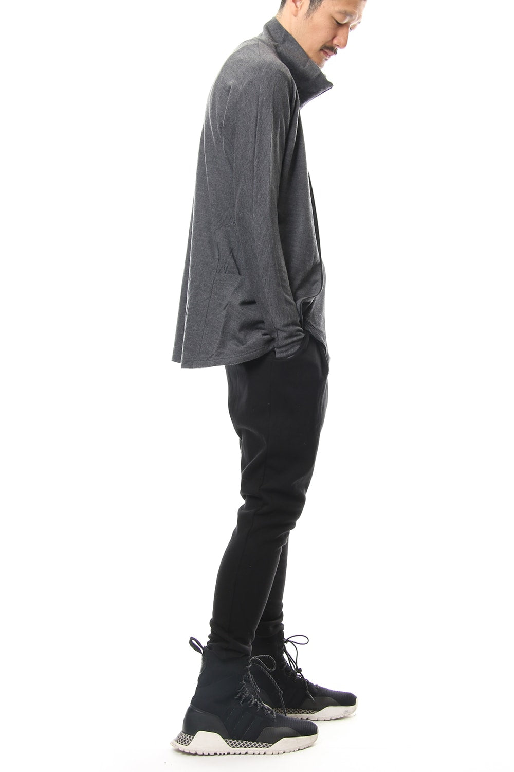 Washable Wool Dolman Sleeve Jersey RB-036 M.Gray