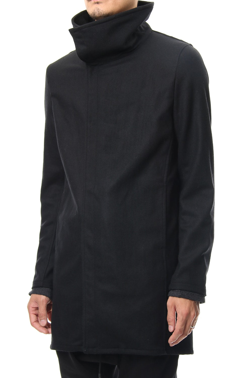 Flannel jersey Coat RB-054 Black