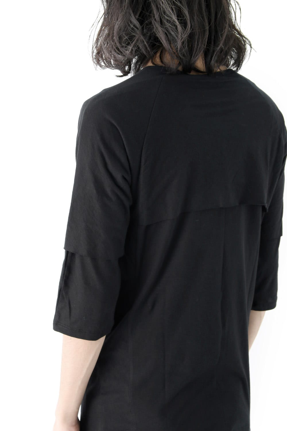 80/- Plain Stitch Layered Dolman T-Shirt