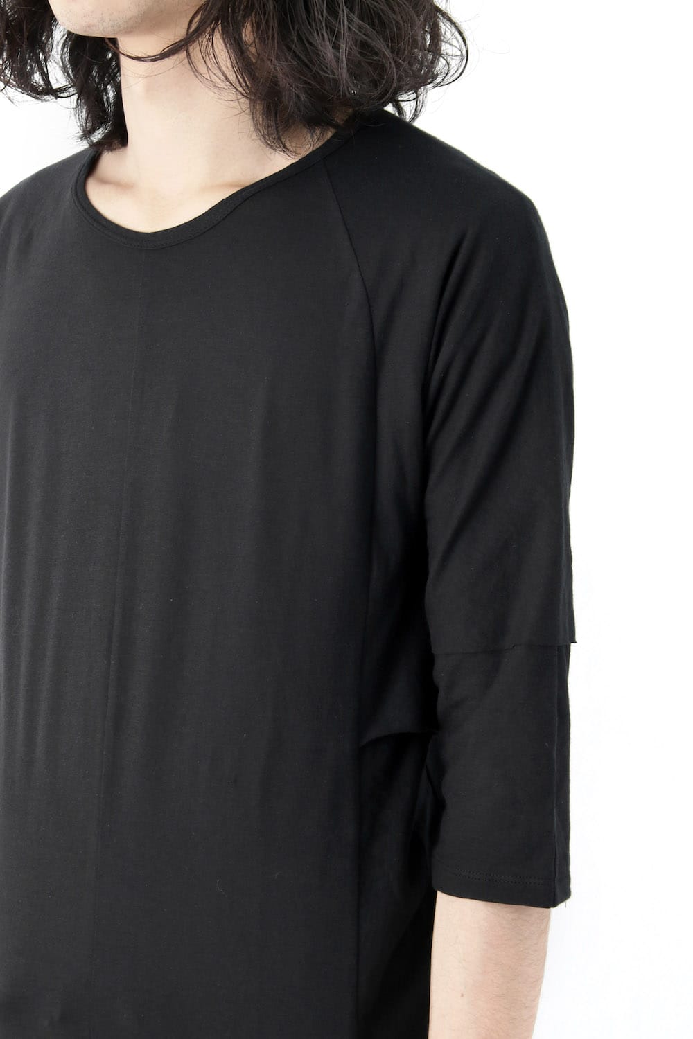 80/- Plain Stitch Layered Dolman T-Shirt