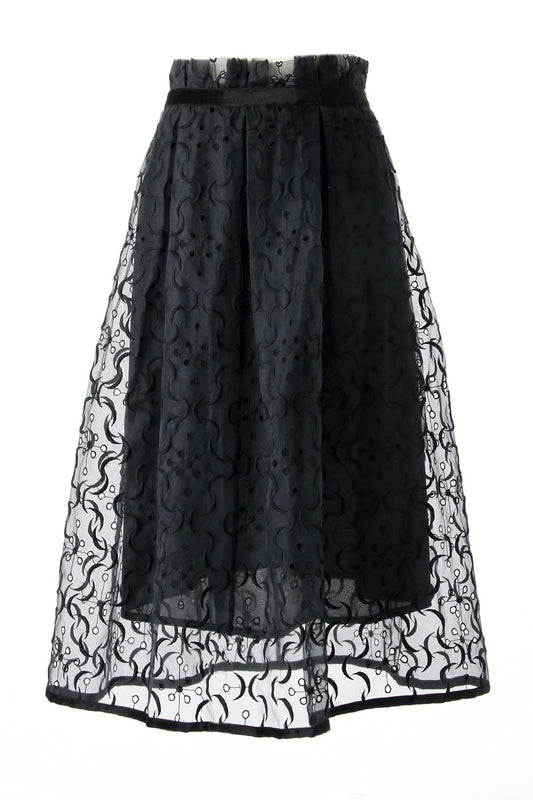 SILK LACE SKIRT SATOKO OZAWA