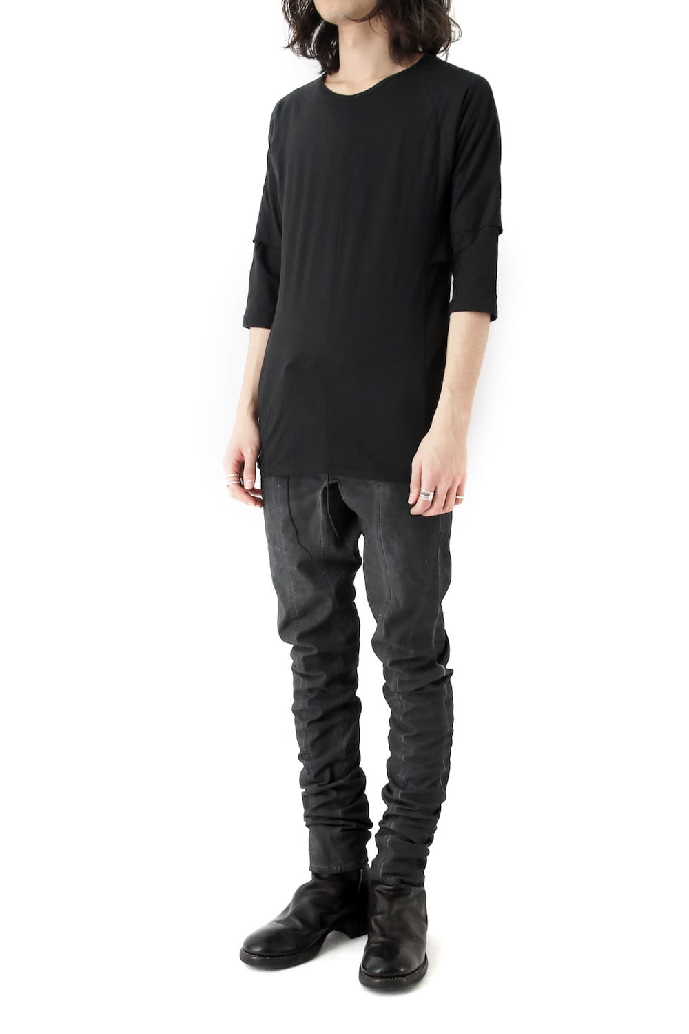 Cold Dye Tight Curved Pants