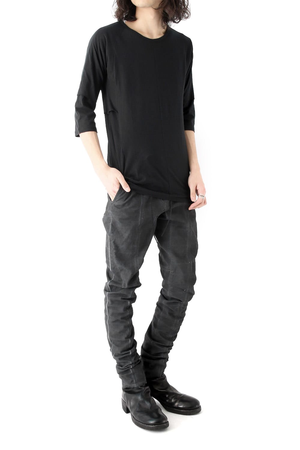 Cold Dye Tight Curved Pants