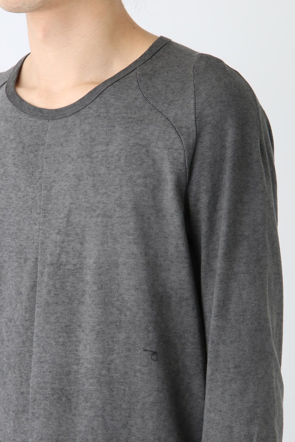 Strong Twist Plain Stitch Cold Dye Long Sleeve T-Shirt