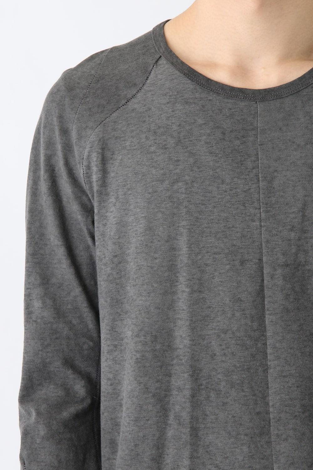 Strong Twist Plain Stitch Cold Dye Long Sleeve T-Shirt