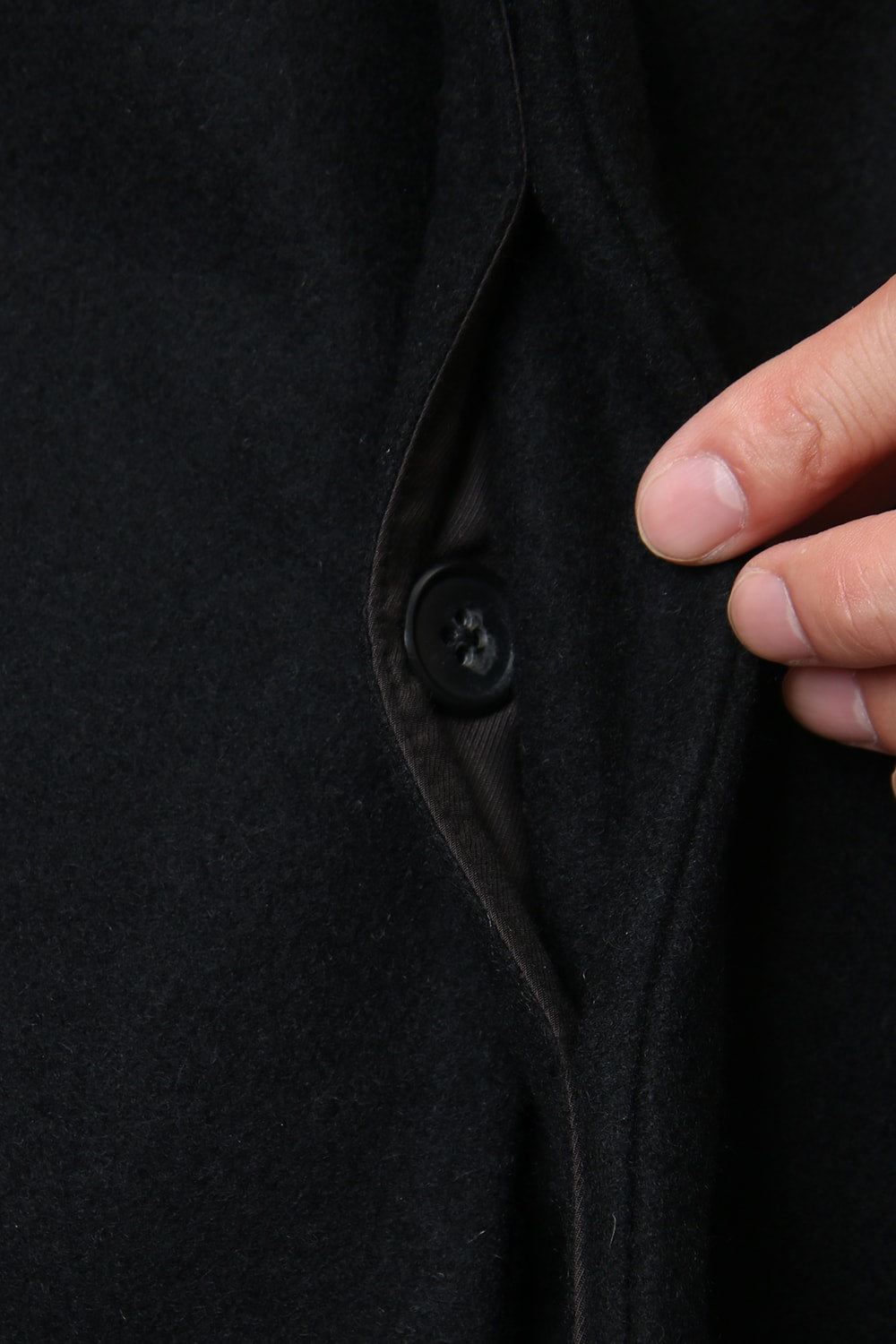 Heavy Melton Chester Coat RB-053 Black