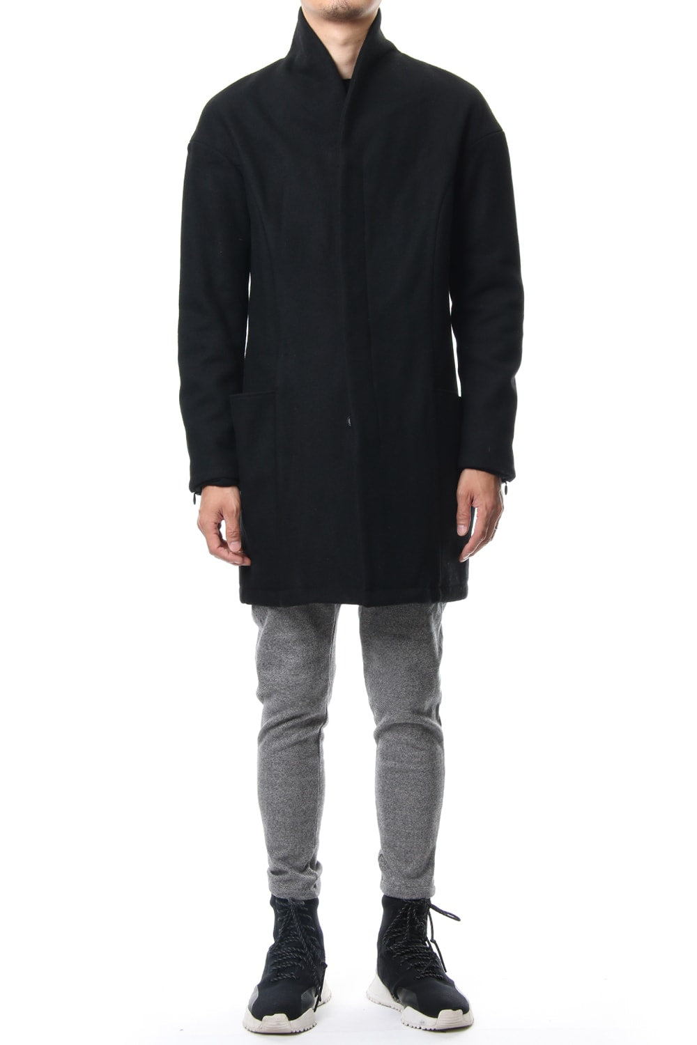 Heavy Melton Chester Coat RB-053 Black