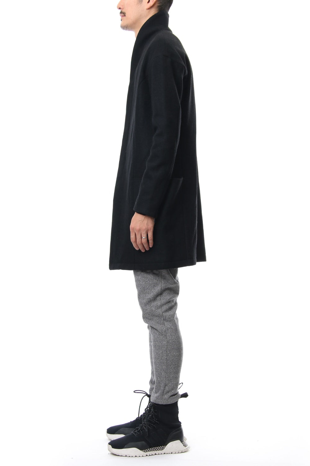 Heavy Melton Chester Coat RB-053 Black