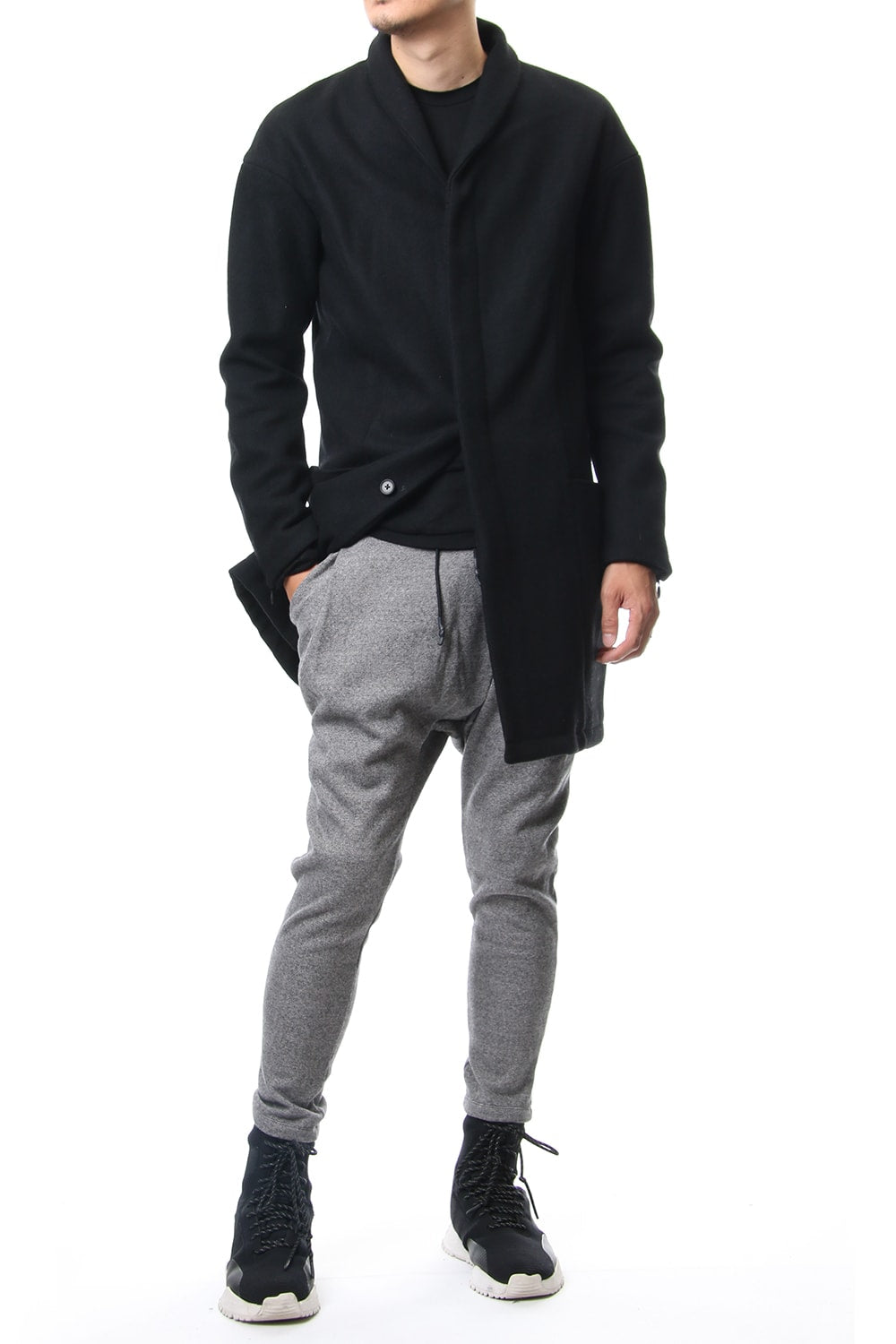 Heavy Melton Chester Coat RB-053 Black