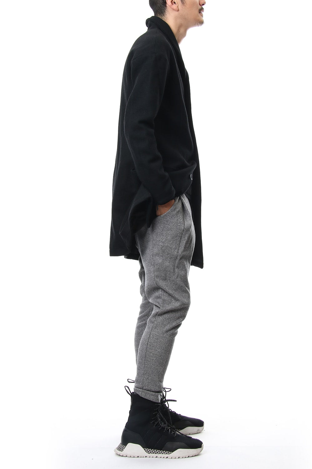 Heavy Melton Chester Coat RB-053 Black