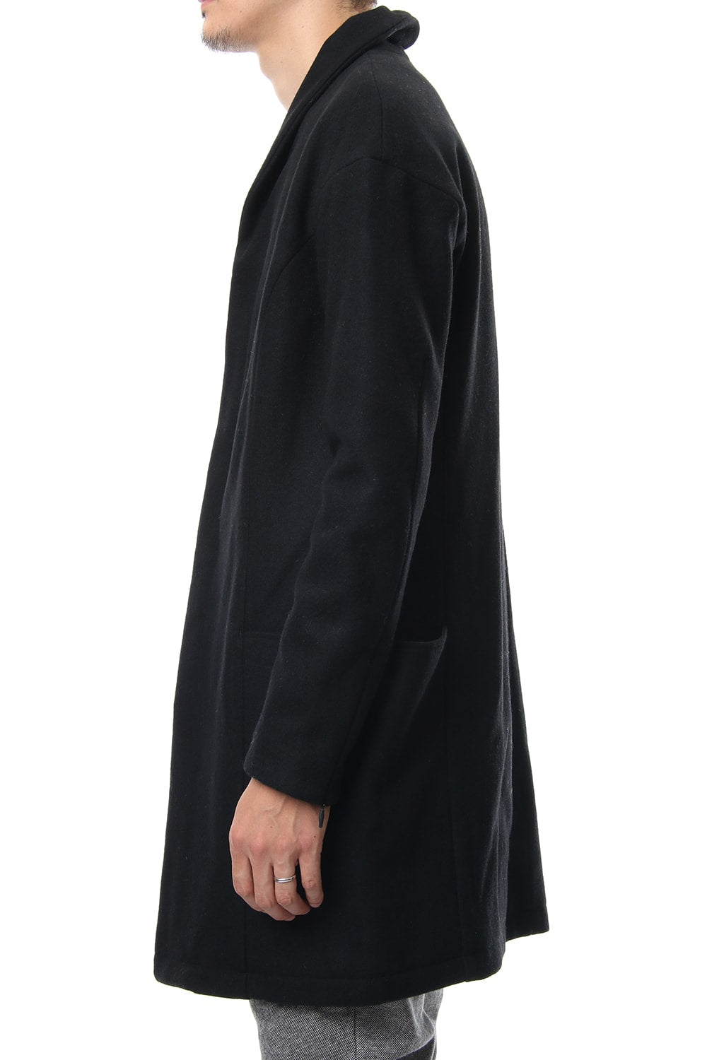 Heavy Melton Chester Coat RB-053 Black