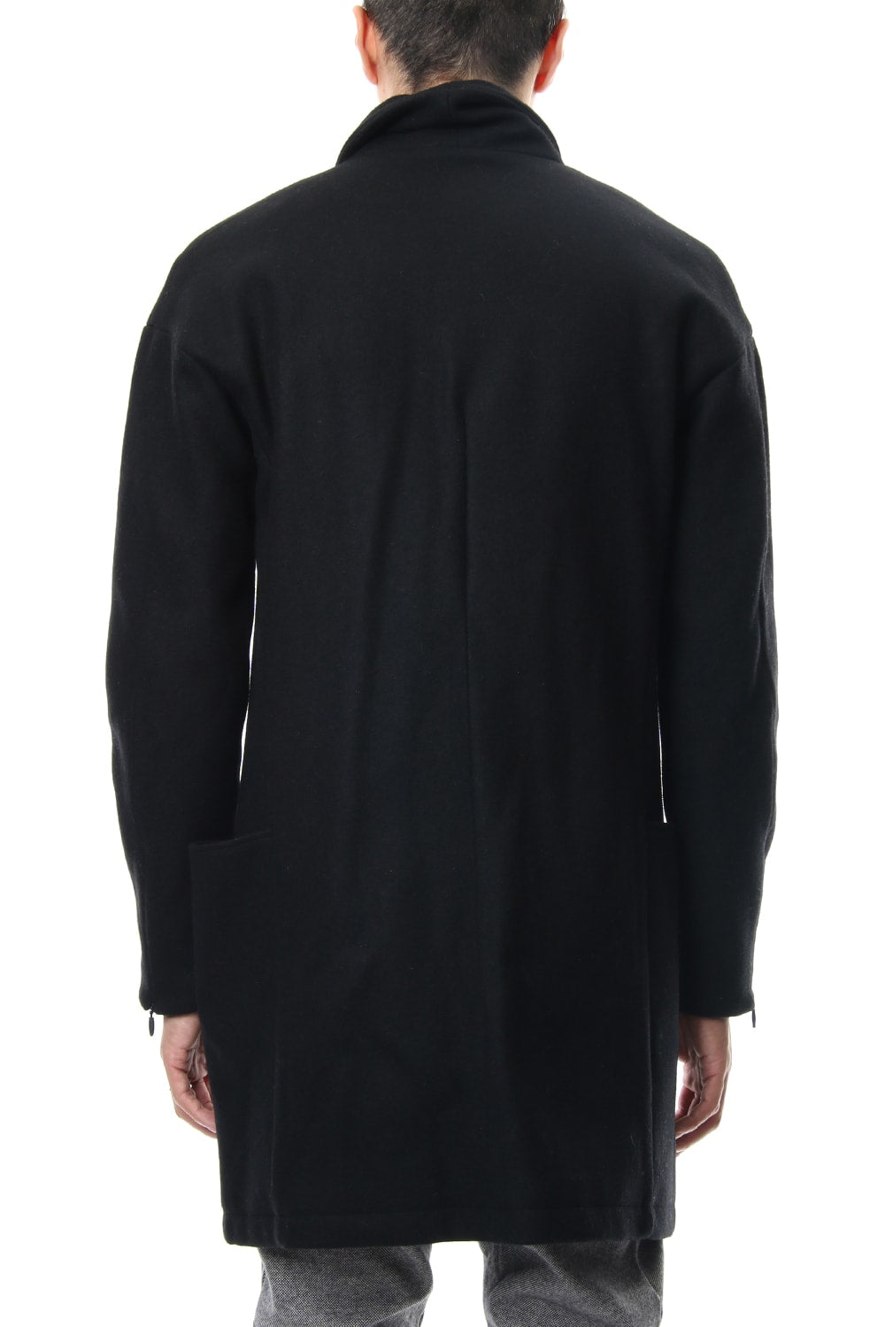 Heavy Melton Chester Coat RB-053 Black