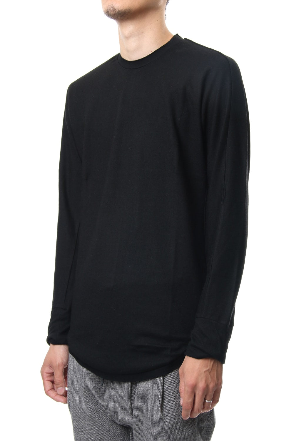 Washable Wool Dolman Sleeve RB-035 Black