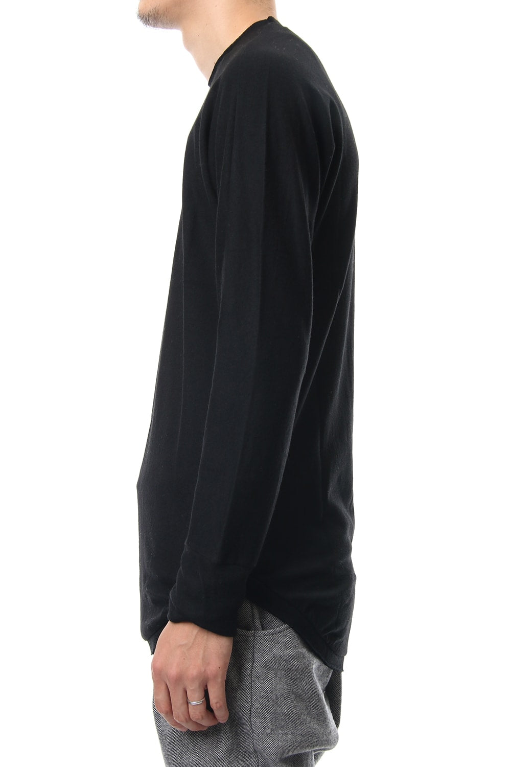 Washable Wool Dolman Sleeve RB-035 Black