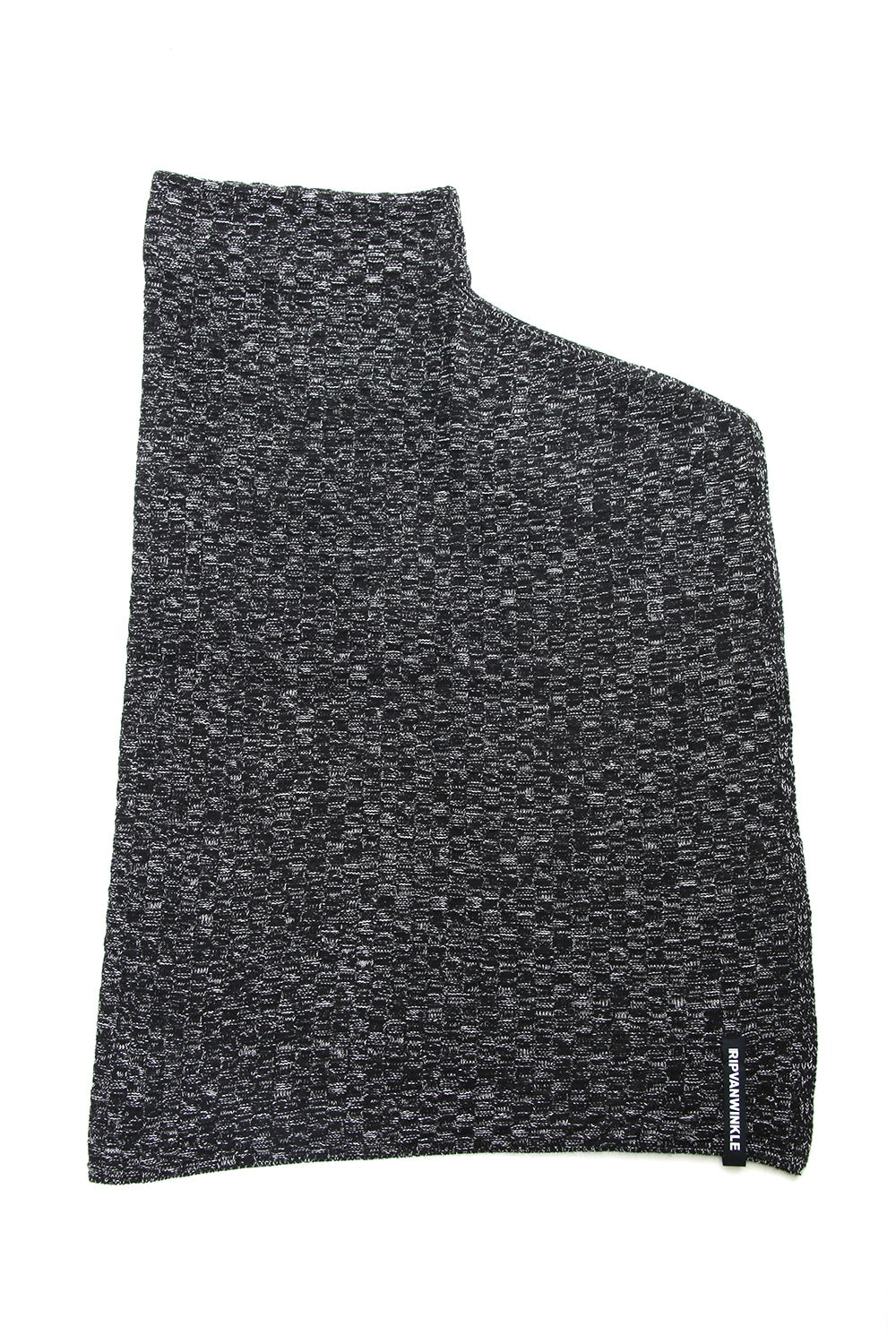 7GG Wool Cotton Snood Poncho RB-055 T.Black