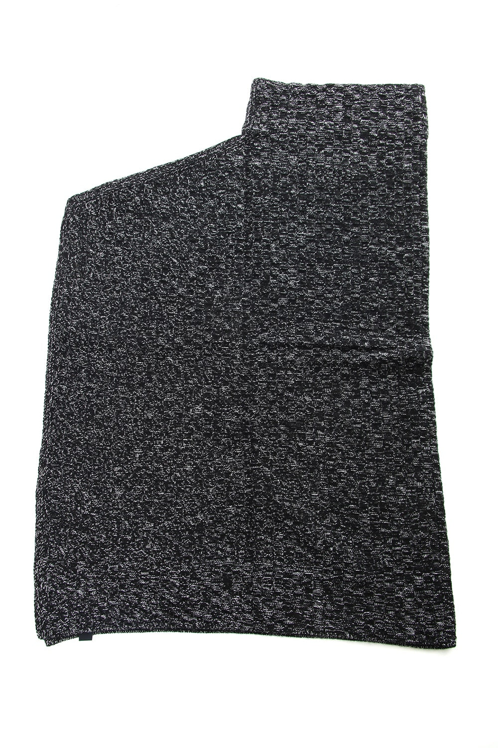 7GG Wool Cotton Snood Poncho RB-055 T.Black