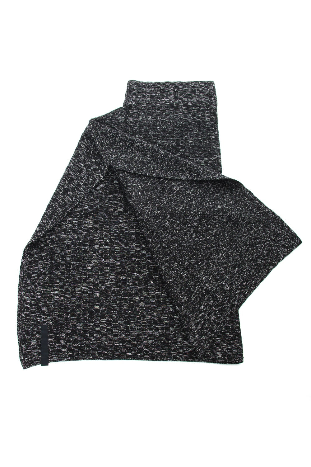 7GG Wool Cotton Snood Poncho RB-055 T.Black