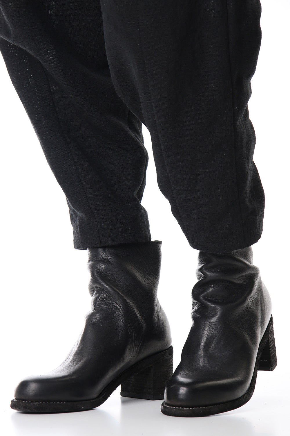 Orthopaedic Back Zip Boots Double Sole Horse Full Grain